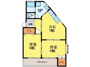 徳島駅 徒歩15分 3階の物件間取画像